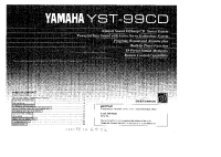 Yamaha YST-99-CD - Owners Manual 